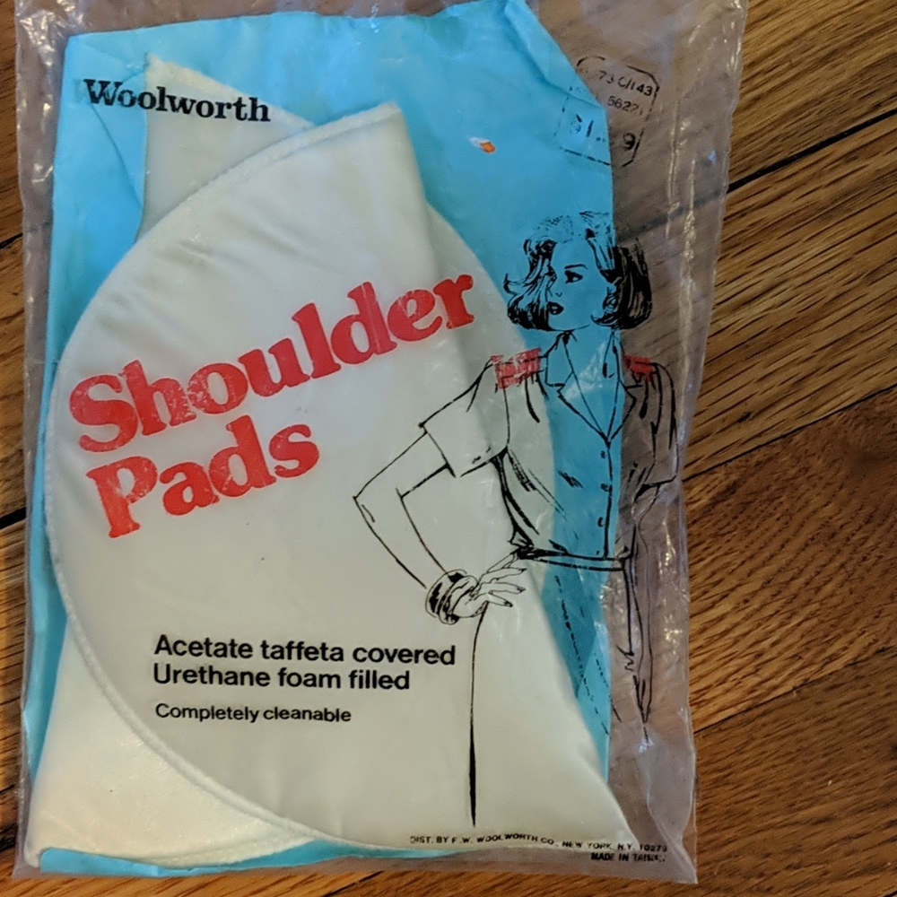 Vintage new Woolworth shoulder pads